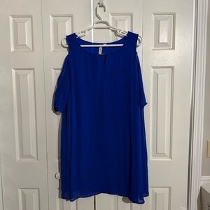 Tacera Royal Blue Women's Dress